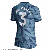 Aston Villa Diego Carlos #3 Derde tenue Dames 2023-24 Korte Mouwen