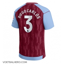 Aston Villa Diego Carlos #3 Thuis tenue 2023-24 Korte Mouwen