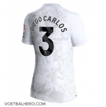 Aston Villa Diego Carlos #3 Uit tenue Dames 2023-24 Korte Mouwen