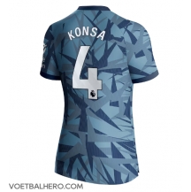 Aston Villa Ezri Konsa #4 Derde tenue Dames 2023-24 Korte Mouwen