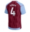 Aston Villa Ezri Konsa #4 Thuis tenue 2023-24 Korte Mouwen