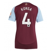 Aston Villa Ezri Konsa #4 Thuis tenue Dames 2024-25 Korte Mouwen