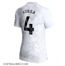 Aston Villa Ezri Konsa #4 Uit tenue Dames 2023-24 Korte Mouwen