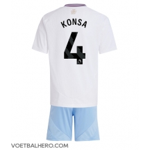 Aston Villa Ezri Konsa #4 Uit tenue Kids 2024-25 Korte Mouwen (+ broek)