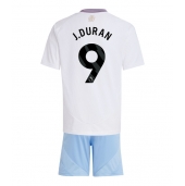 Aston Villa Jhon Duran #9 Uit tenue Kids 2024-25 Korte Mouwen (+ broek)