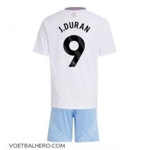 Aston Villa Jhon Duran #9 Uit tenue Kids 2024-25 Korte Mouwen (+ broek)