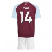 Aston Villa Pau Torres #14 Thuis tenue Kids 2024-25 Korte Mouwen (+ broek)