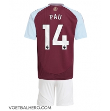 Aston Villa Pau Torres #14 Thuis tenue Kids 2024-25 Korte Mouwen (+ broek)