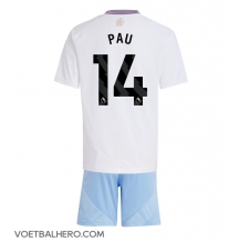 Aston Villa Pau Torres #14 Uit tenue Kids 2024-25 Korte Mouwen (+ broek)