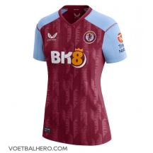 Aston Villa Thuis tenue Dames 2023-24 Korte Mouwen