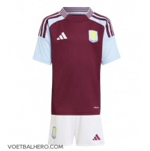 Aston Villa Thuis tenue Kids 2024-25 Korte Mouwen (+ broek)