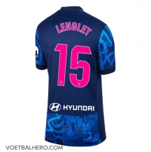 Atletico Madrid Clement Lenglet #15 Derde tenue Dames 2024-25 Korte Mouwen