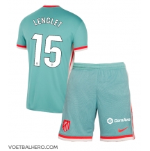 Atletico Madrid Clement Lenglet #15 Uit tenue Kids 2024-25 Korte Mouwen (+ broek)