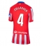 Atletico Madrid Conor Gallagher #4 Thuis tenue Dames 2024-25 Korte Mouwen