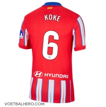 Atletico Madrid Koke #6 Thuis tenue 2024-25 Korte Mouwen