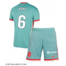 Atletico Madrid Koke #6 Uit tenue Kids 2024-25 Korte Mouwen (+ broek)