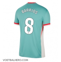 Atletico Madrid Pablo Barrios #8 Uit tenue 2024-25 Korte Mouwen