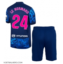 Atletico Madrid Robin Le Normand #24 Derde tenue Kids 2024-25 Korte Mouwen (+ broek)