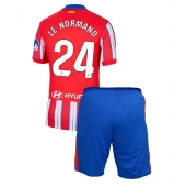 Atletico Madrid Robin Le Normand #24 Thuis tenue Kids 2024-25 Korte Mouwen (+ broek)