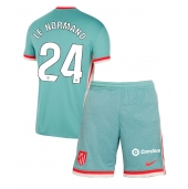 Atletico Madrid Robin Le Normand #24 Uit tenue Kids 2024-25 Korte Mouwen (+ broek)