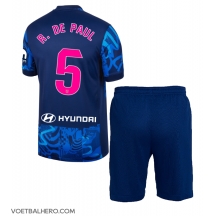 Atletico Madrid Rodrigo De Paul #5 Derde tenue Kids 2024-25 Korte Mouwen (+ broek)