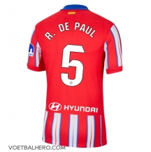 Atletico Madrid Rodrigo De Paul #5 Thuis tenue 2024-25 Korte Mouwen