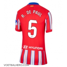 Atletico Madrid Rodrigo De Paul #5 Thuis tenue Dames 2024-25 Korte Mouwen