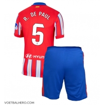 Atletico Madrid Rodrigo De Paul #5 Thuis tenue Kids 2024-25 Korte Mouwen (+ broek)