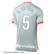 Atletico Madrid Rodrigo De Paul #5 Uit tenue Dames 2024-25 Korte Mouwen