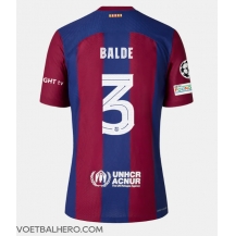 Barcelona Alejandro Balde #3 Thuis tenue 2023-24 Korte Mouwen