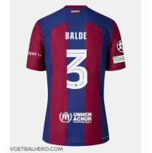 Barcelona Alejandro Balde #3 Thuis tenue Dames 2023-24 Korte Mouwen