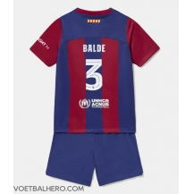 Barcelona Alejandro Balde #3 Thuis tenue Kids 2023-24 Korte Mouwen (+ broek)