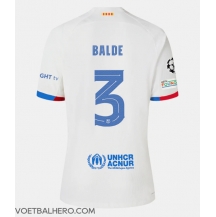 Barcelona Alejandro Balde #3 Uit tenue 2023-24 Korte Mouwen