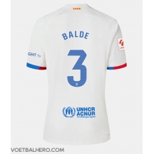 Barcelona Alejandro Balde #3 Uit tenue Dames 2023-24 Korte Mouwen