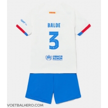 Barcelona Alejandro Balde #3 Uit tenue Kids 2023-24 Korte Mouwen (+ broek)