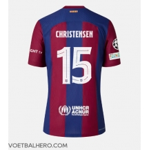 Barcelona Andreas Christensen #15 Thuis tenue 2023-24 Korte Mouwen
