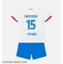 Barcelona Andreas Christensen #15 Uit tenue Kids 2023-24 Korte Mouwen (+ broek)