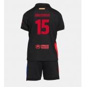 Barcelona Andreas Christensen #15 Uit tenue Kids 2024-25 Korte Mouwen (+ broek)