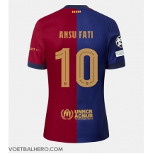 Barcelona Ansu Fati #10 Thuis tenue 2024-25 Korte Mouwen