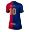 Barcelona Ansu Fati #10 Thuis tenue Dames 2024-25 Korte Mouwen