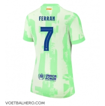 Barcelona Ferran Torres #7 Derde tenue Dames 2024-25 Korte Mouwen