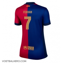 Barcelona Ferran Torres #7 Thuis tenue Dames 2024-25 Korte Mouwen