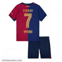 Barcelona Ferran Torres #7 Thuis tenue Kids 2024-25 Korte Mouwen (+ broek)