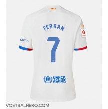 Barcelona Ferran Torres #7 Uit tenue 2023-24 Korte Mouwen