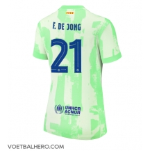 Barcelona Frenkie de Jong #21 Derde tenue Dames 2024-25 Korte Mouwen