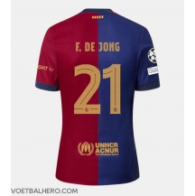 Barcelona Frenkie de Jong #21 Thuis tenue 2024-25 Korte Mouwen