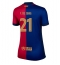 Barcelona Frenkie de Jong #21 Thuis tenue Dames 2024-25 Korte Mouwen