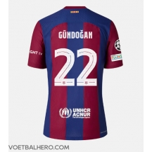 Barcelona Ilkay Gundogan #22 Thuis tenue 2023-24 Korte Mouwen