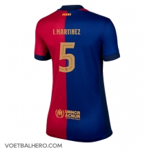 Barcelona Inigo Martinez #5 Thuis tenue Dames 2024-25 Korte Mouwen