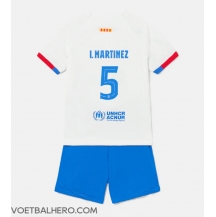 Barcelona Inigo Martinez #5 Uit tenue Kids 2023-24 Korte Mouwen (+ broek)